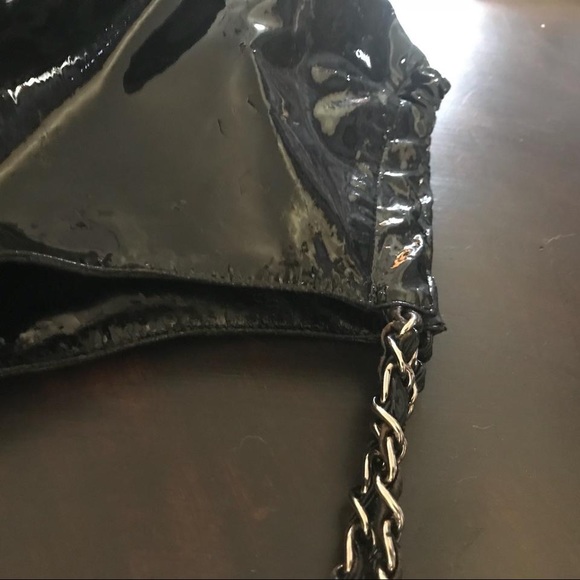 Chanel coco cabas XL black tote/shoulder bag vinyl/patent retail 2.6k RARE - Picture 10 of 12